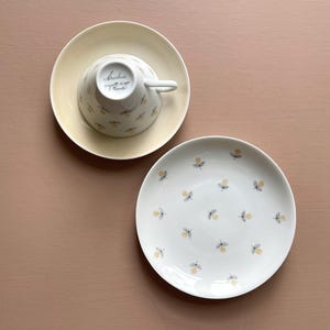 Arabia Monica Trio – Vintage Finnish Tea Set by Esteri Tomula – Cup Saucer Plate – Scandinavian 1960s Mid Century Modern Design