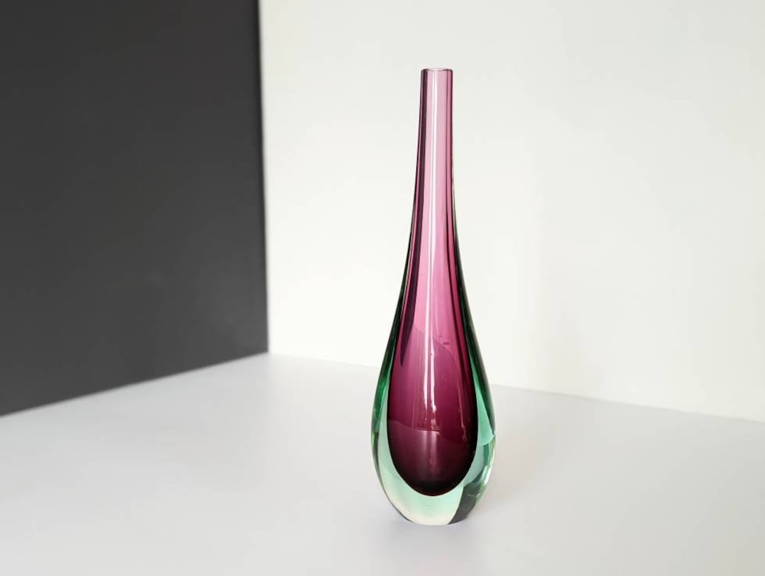 Flavio Poli for Seguso Vetri Darte Sommerso Murano Glass. 1960s Single