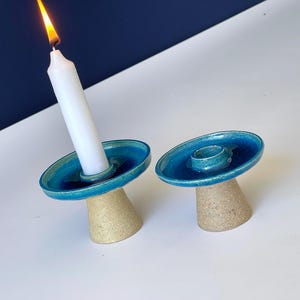 その他 KAHLER Cono candle holder Set of 2 60s Candle Holder by Kähler Ceramic (HAK). Denmark 1960s