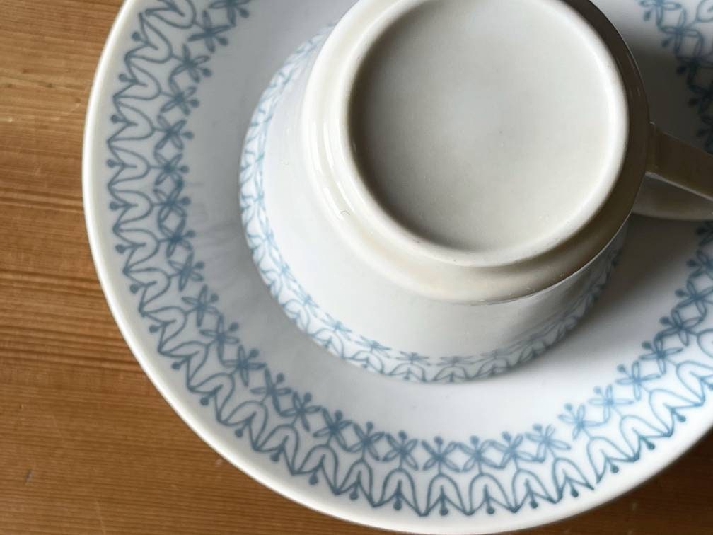TULIP 60s Karlskrona, Upsala Ekeby, Sweden. CUP & SAUCER Swedish
