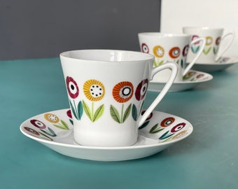 Upsala Ekeby Karlskrona in Ignis Bellis Pattern Plate Sets - Etsy