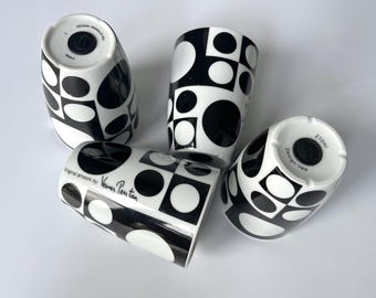 4 X Verner Panton GEOMETRI Thermal Mugs! Danish Design by Pernille