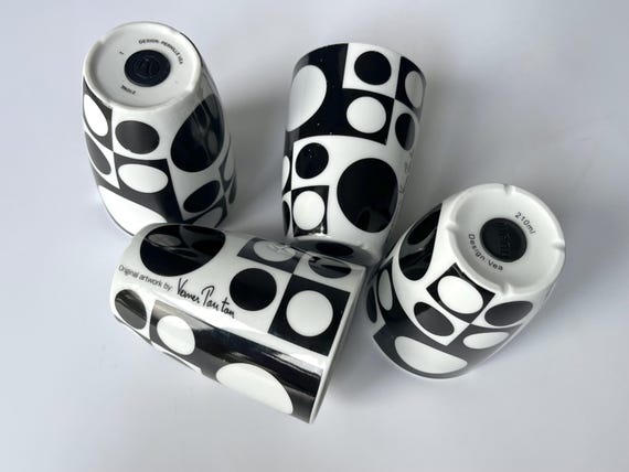 kyoko様用　★極レア品！Verner Panton FUN1DM 1960年 4 X Verner Panton GEOMETRI Thermal Mugs! Danish Design by Pernille