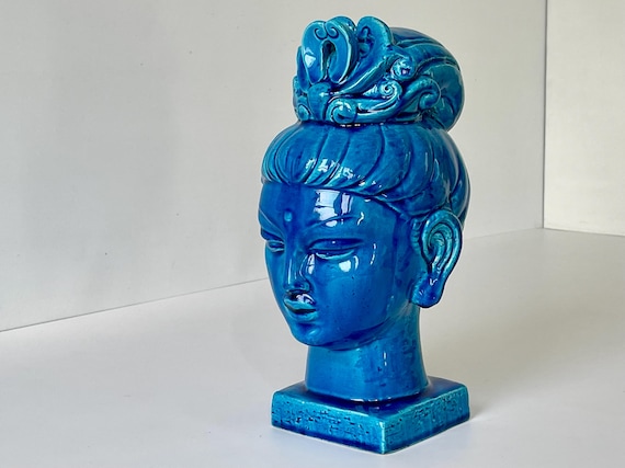 Bitossi - Kwan Yin / Guan Yin. Large Aldo Londi Bust, Italy 1960s
