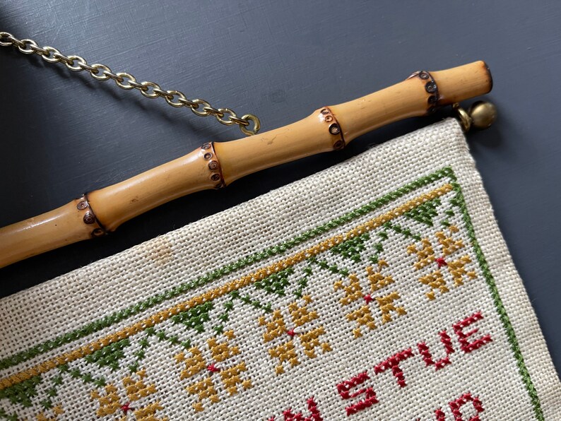 Cross Stitch Wall Hanging With Nordic Folklore Motifs Gem in Etsy