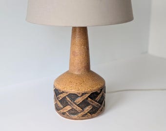 70s Jette Helleroe Axella Table Lamp. Danish Ceramist / Pottery