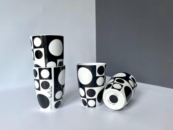 4 X Verner Panton GEOMETRI Thermal Mugs! Danish Design by Pernille