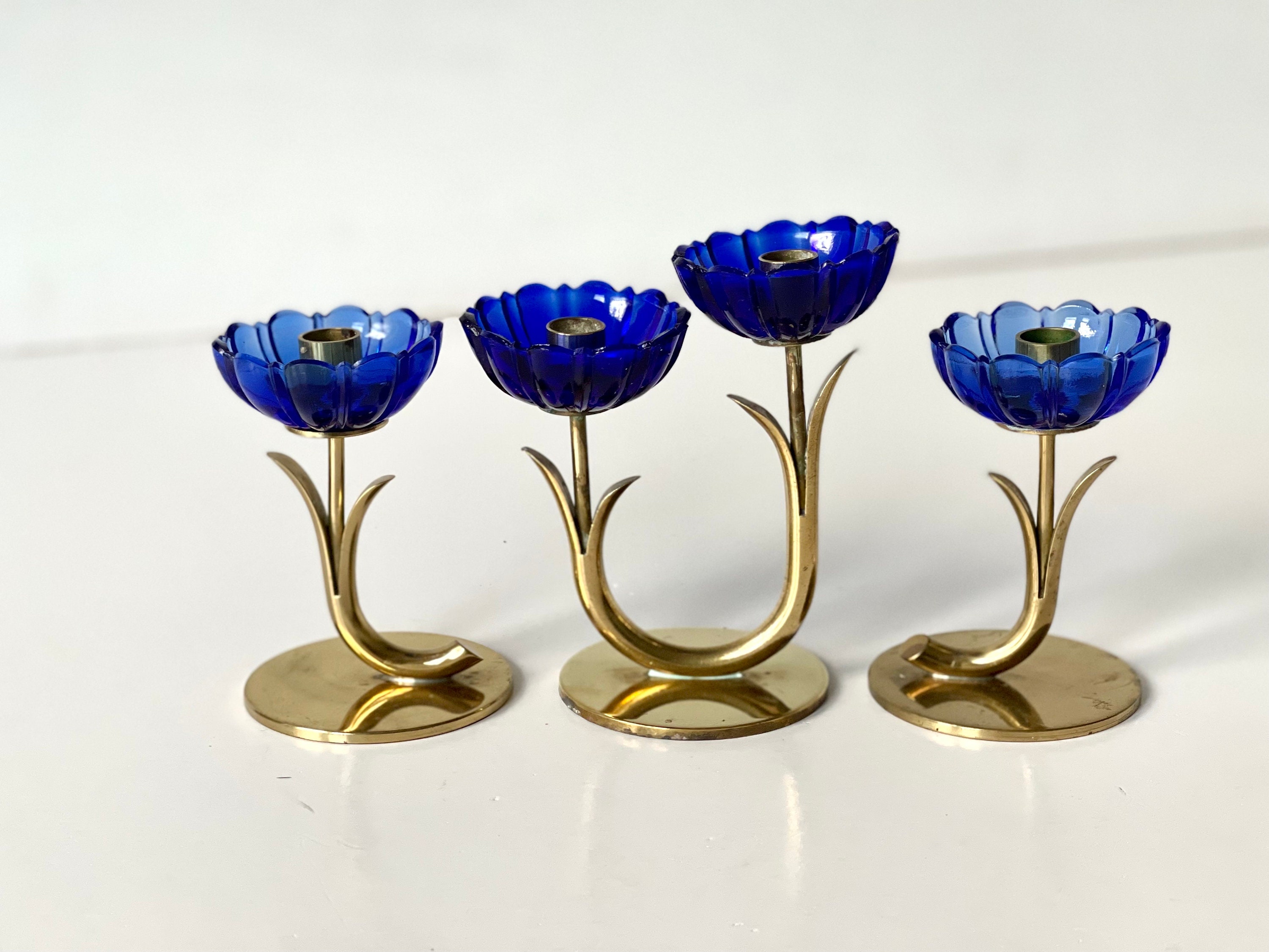 Gunnar Ander作 Ystad Metallのヴィンテージキャンドルホルダー3個