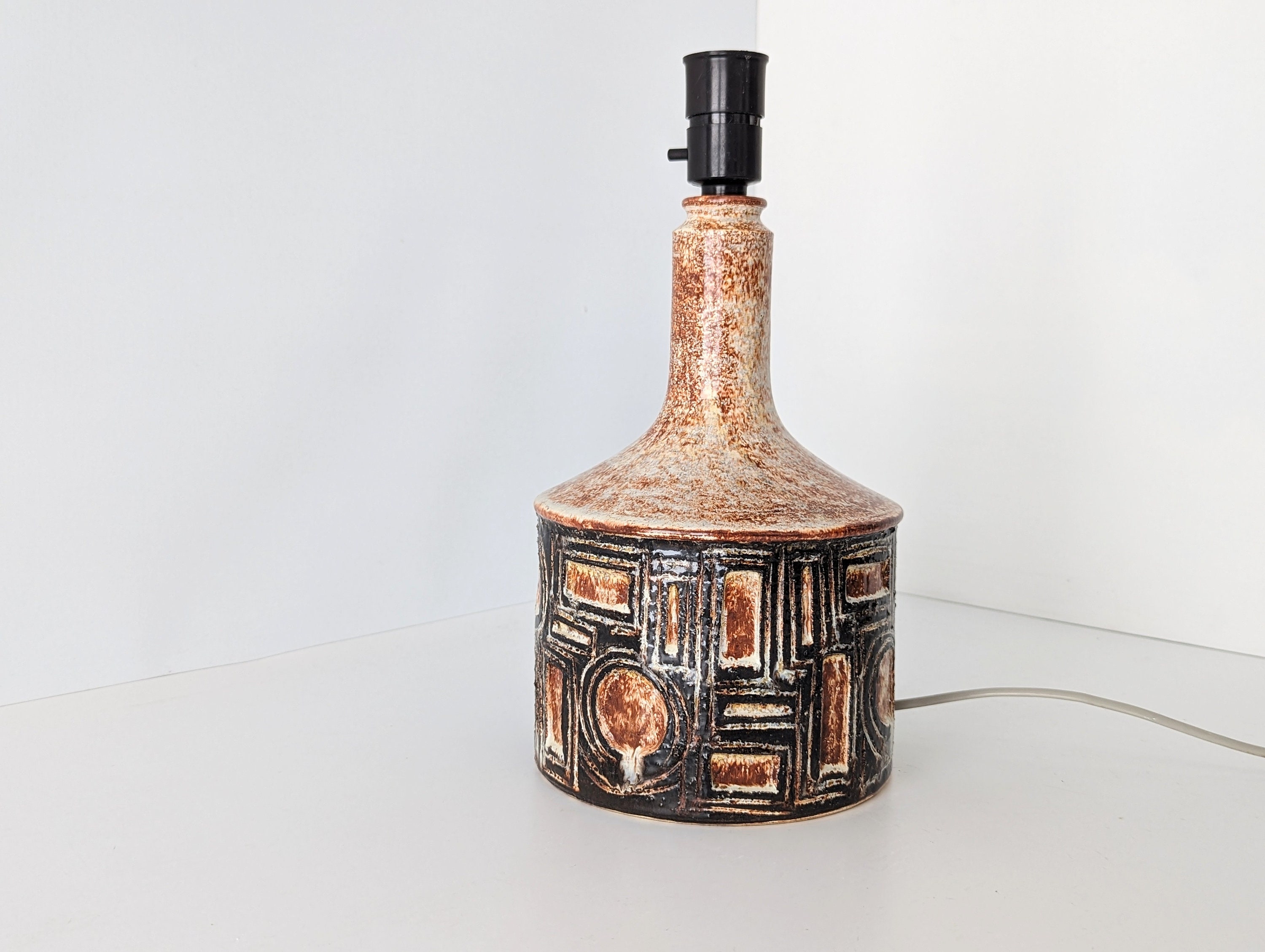 北欧1970年代　Jette Helleroe for Axella デンマーク 70s Jette Helleroe Axella Table Lamp. Danish Ceramist