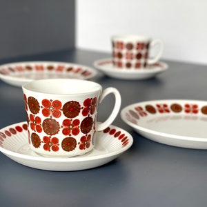 Rare Morocco Trio - Great condition. Figgjo Flint, Turi Design / Turi Gramstad Oliver. Produced 1967 to 1968. Scandinavian MCM. Figgio
