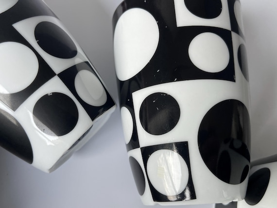 4 X Verner Panton GEOMETRI Thermal Mugs! Danish Design by Pernille