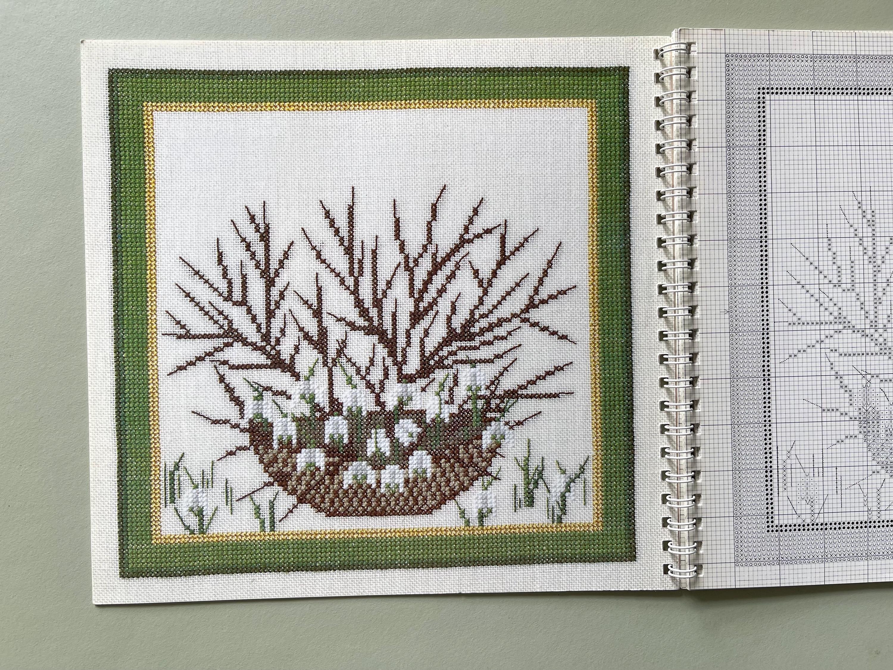 Rare 1994 - Haandarbejdets Fremme - Cross Stitch Book / Calendar