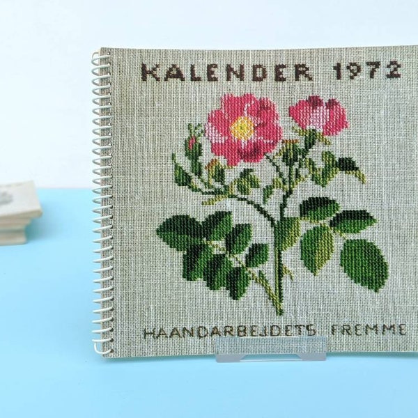 1972 Gerda Bengtsson Kreuzstichbuch / Kalender - Haandbarbejdets fremme - Aarets korssting - Dänische Handwerkszunft - Basteln diy