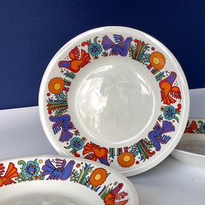 【8/10迄アーニャ】ベルギー Boch グラタンスープ皿 2客セット 8/10迄アーニャ】ベルギー Boch グラタンスープ皿 2客セット 8