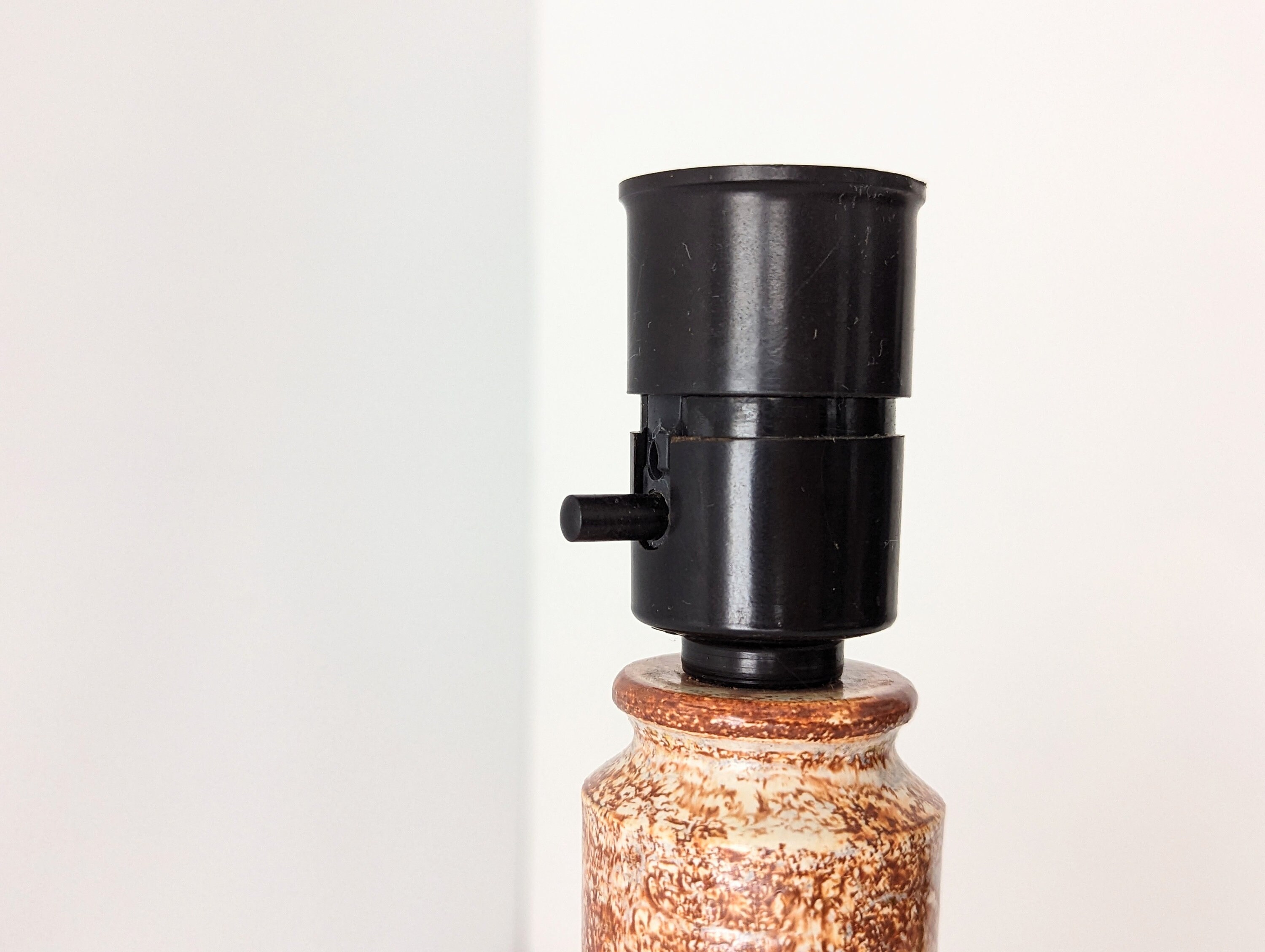 70s Jette Helleroe Axella Table Lamp. Danish Ceramist