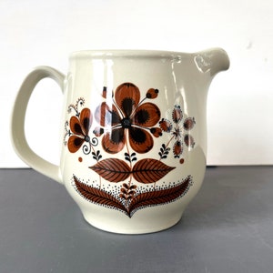 Vintage Hedda jug, 70s Figgjo Flint. Big creamer / jug. Scandinavian design. Mid century modern. Norwegian / Norway design