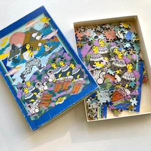 Puzzle Bjørn Wiinblad z 1980 r. „North” zaprojektowane przez duńskiego artystę, wyprodukowane dla Irmy. Duński projekt z 500 elementami i gwarancją nienaruszonego stanu
