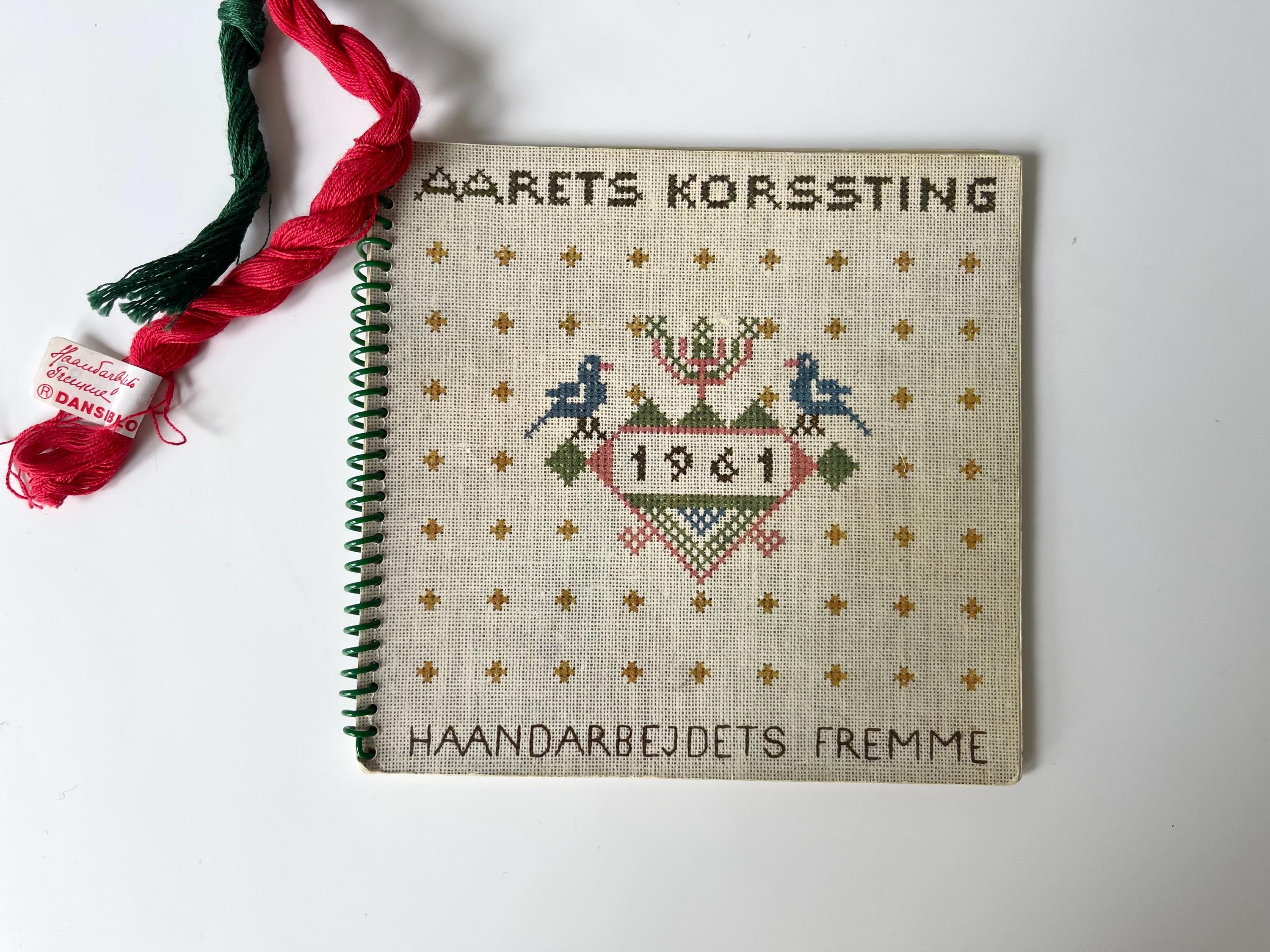 フレメ カレンダー 1986 刺繍模様 刺繍図案 クロスステッチ