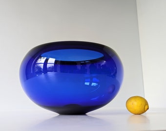 XXL PER LÜTKEN bowl. "Provence / Arne" series, Holmegaard, Denmark - 1955s design from Scandinavia - Large fruit bowl  - Mid century modern