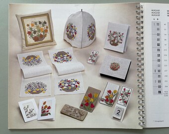 Rare 1994 - Haandarbejdets Fremme - Cross Stitch Book / Calendar