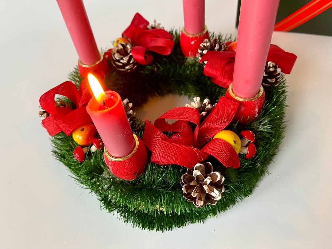 Vintage Advent Candle Holder. Christmas Treasure for Etsy