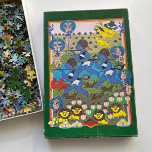 Puzzle Bjørn Wiinblad z 1980 r. „South” zaprojektowane przez duńskiego artystę, wyprodukowane dla Irmy. Duński projekt z 500 elementami i gwarancją nienaruszonego stanu