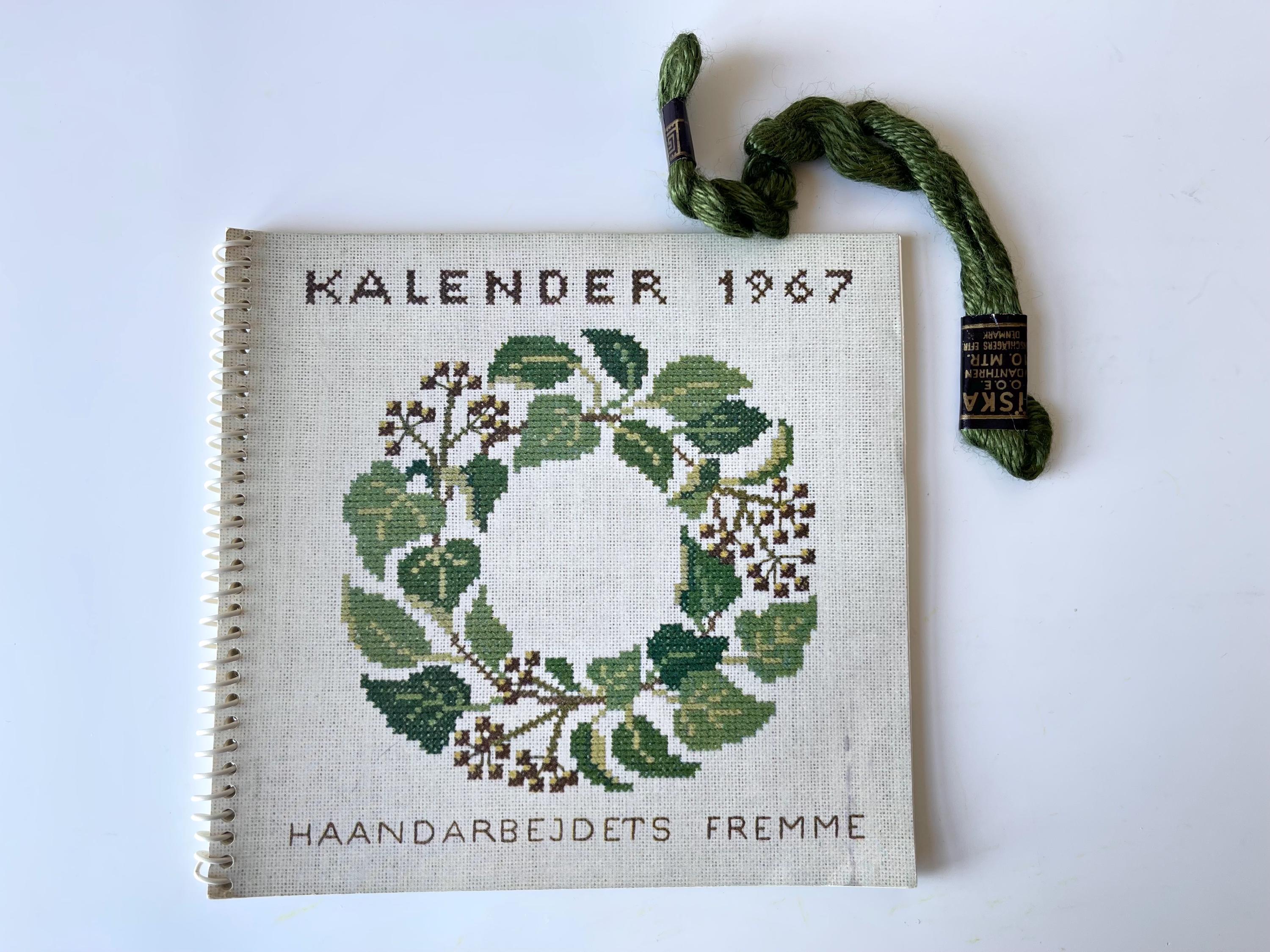 1967 Gerda Bengtsson Cross Stitch Book / Calendar 1967
