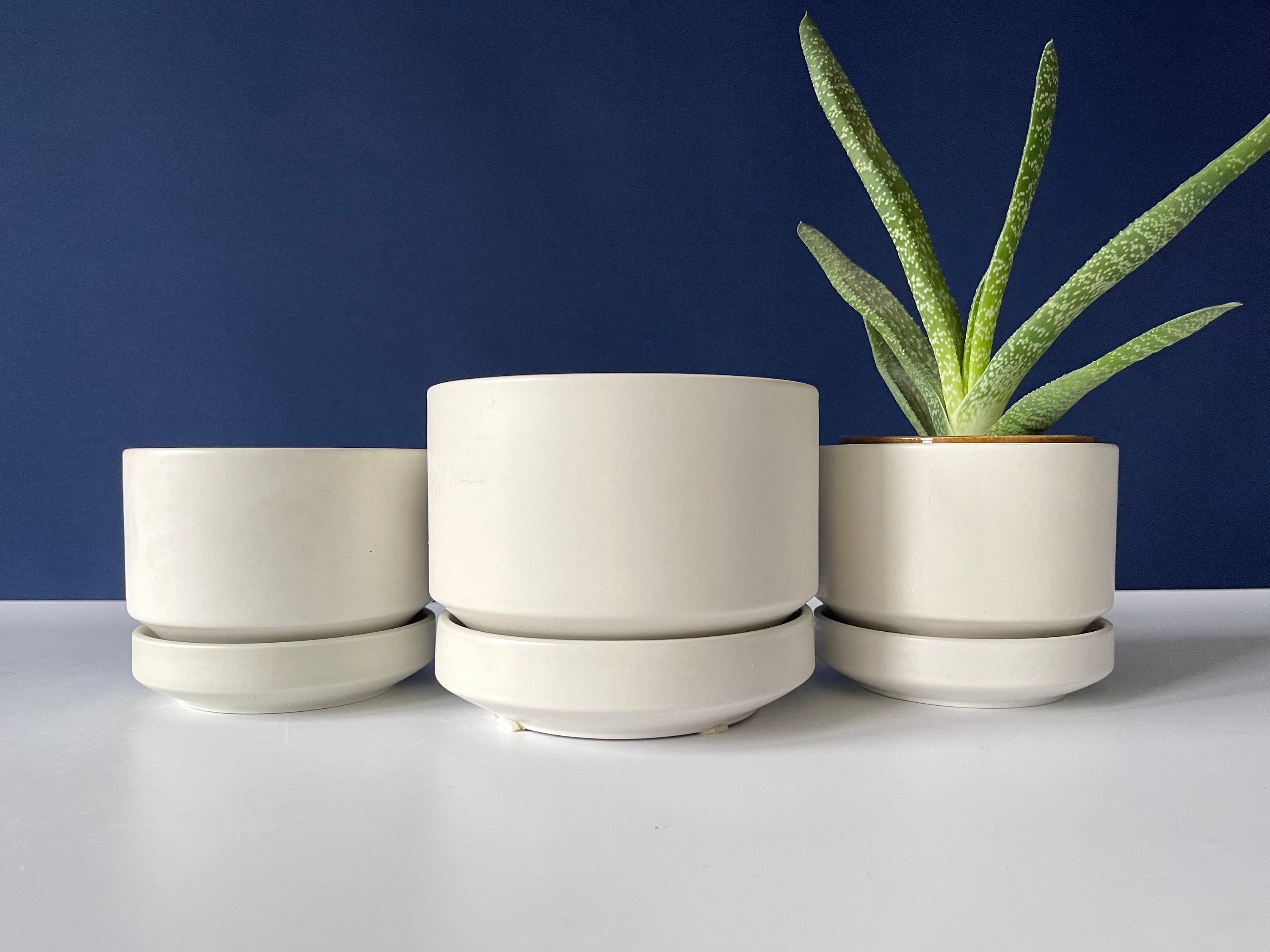 優先配送 Set of 3 Arabia of Finland Planters - by Richard Lindh ポット・急須