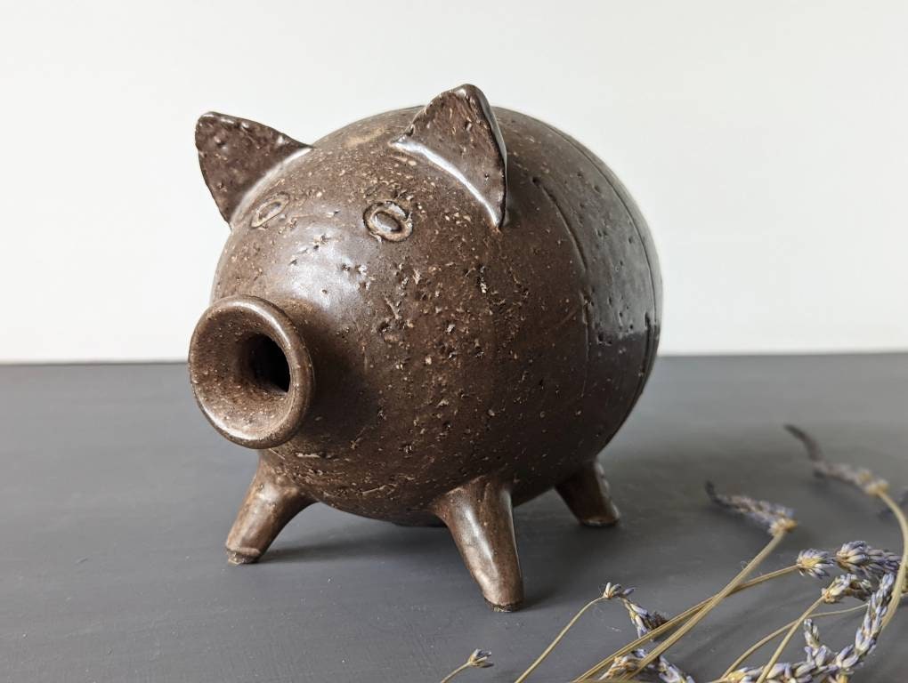 Boîte d'épargne Boîte D'économie D'argent, Pot D'argent en Forme de Cochon  en Verre Transparent pour luminaire tirelire