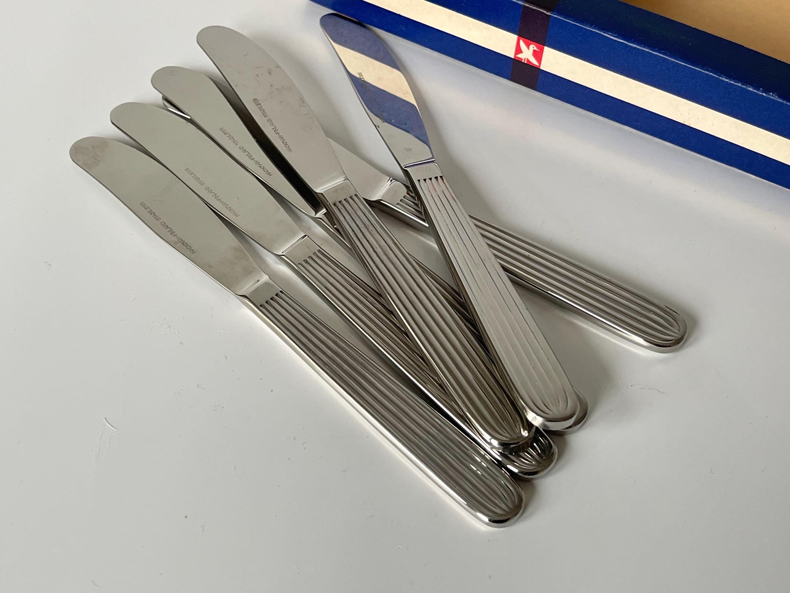Original Hackman Scandia by Kaj Franck. MCM Set of 6 Short Knives