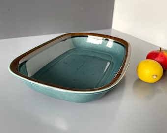 Meri - Arabia of Finland - Ovenware dish  - "Meri" in teal blue by Ulla Procope. 70s Scandinavian design. Midcentury design.