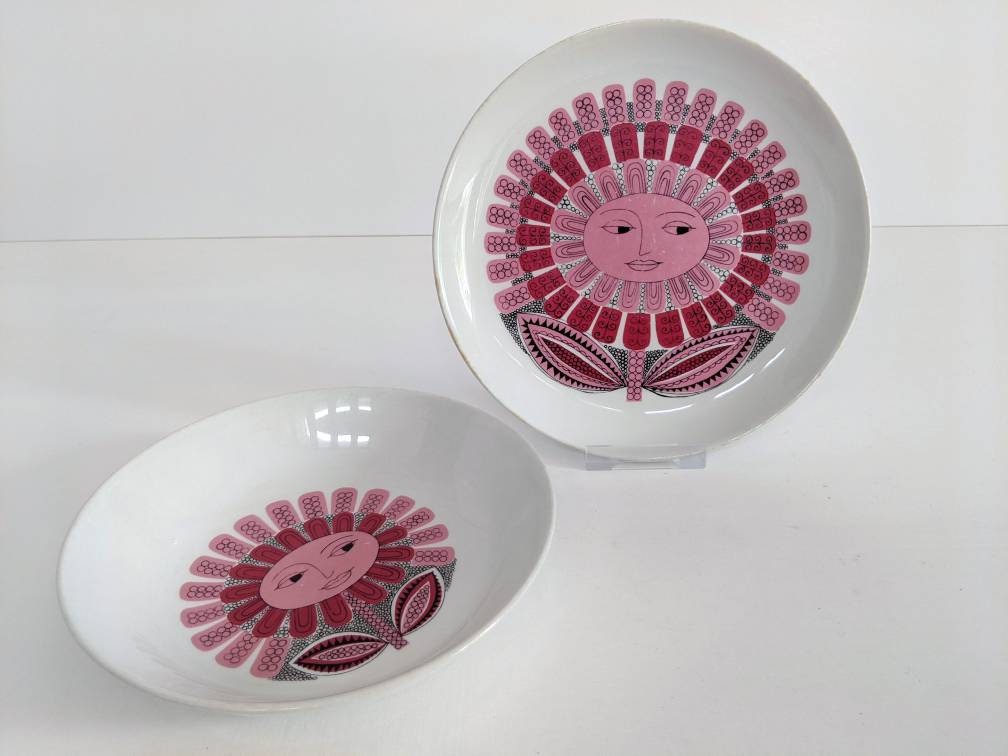 Set of 2 Arabia Daisy Pink - Children - Esteri Tomula & Kaarina