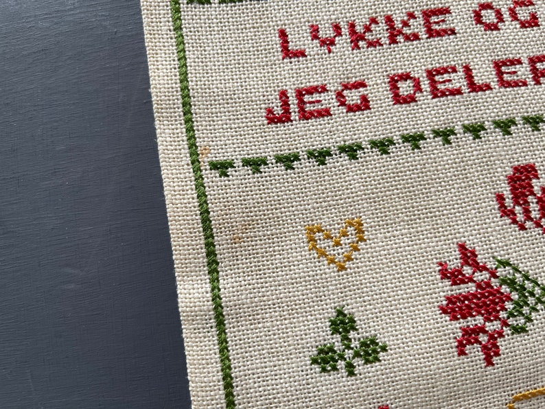 Cross Stitch Wall Hanging With Nordic Folklore Motifs Gem in Etsy