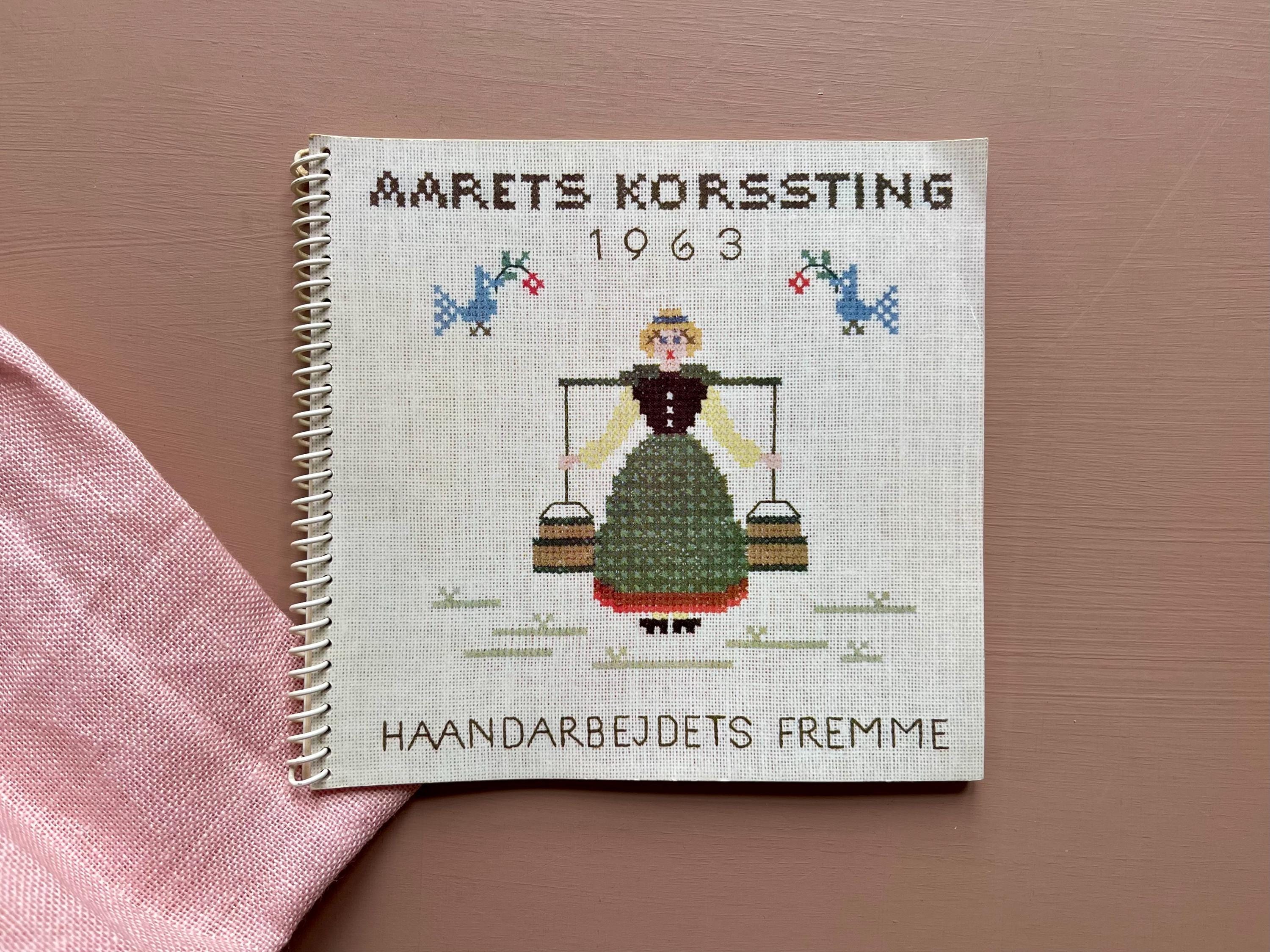 1963 Danish Cross Stitch Book / Calendar - Haandarbejdets Fremme