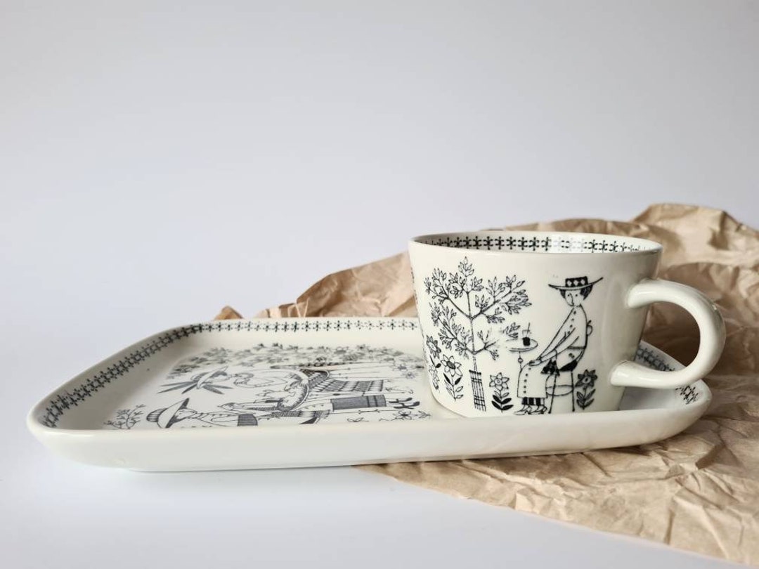 Rare! Arabia - Emilia Series by Raija Uosikkinen - Plate + Cup