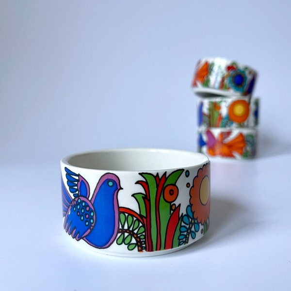 Bol Acapulco - Design de Villeroy et Boch du Luxembourg, motif Acapulco de Christine Reuter, cendrier des années 1960