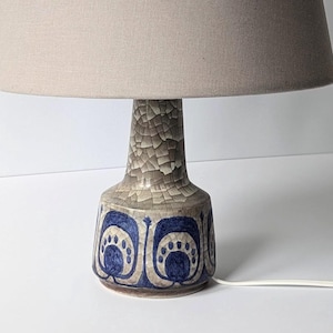 Marianne Starck - Dänemark - Michael Andersen und Son - Eu, Us, Uk oder Aus Stecker. Tischlampe in PERSIA Craquelé-Glasur - Dänemark 1960er