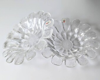2 x Holmegaard Denmark, design by Sidse Werner "MULTI" series.  2 glass bowls - 1979, Scandinavia. High quality glass, made in DK / Danish.