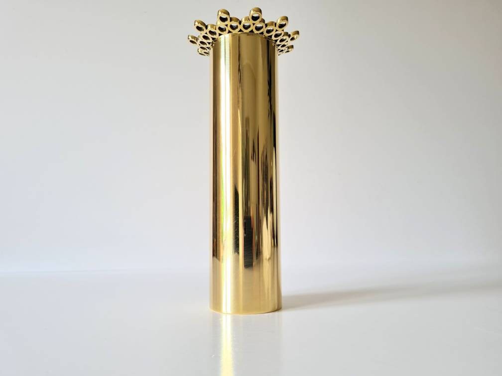 Pierre Forsell - Skultuna, Sweden. Designed in the 50s. Brass vase