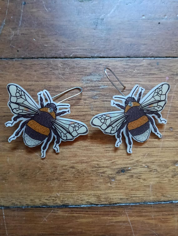 Bee goddess earrings