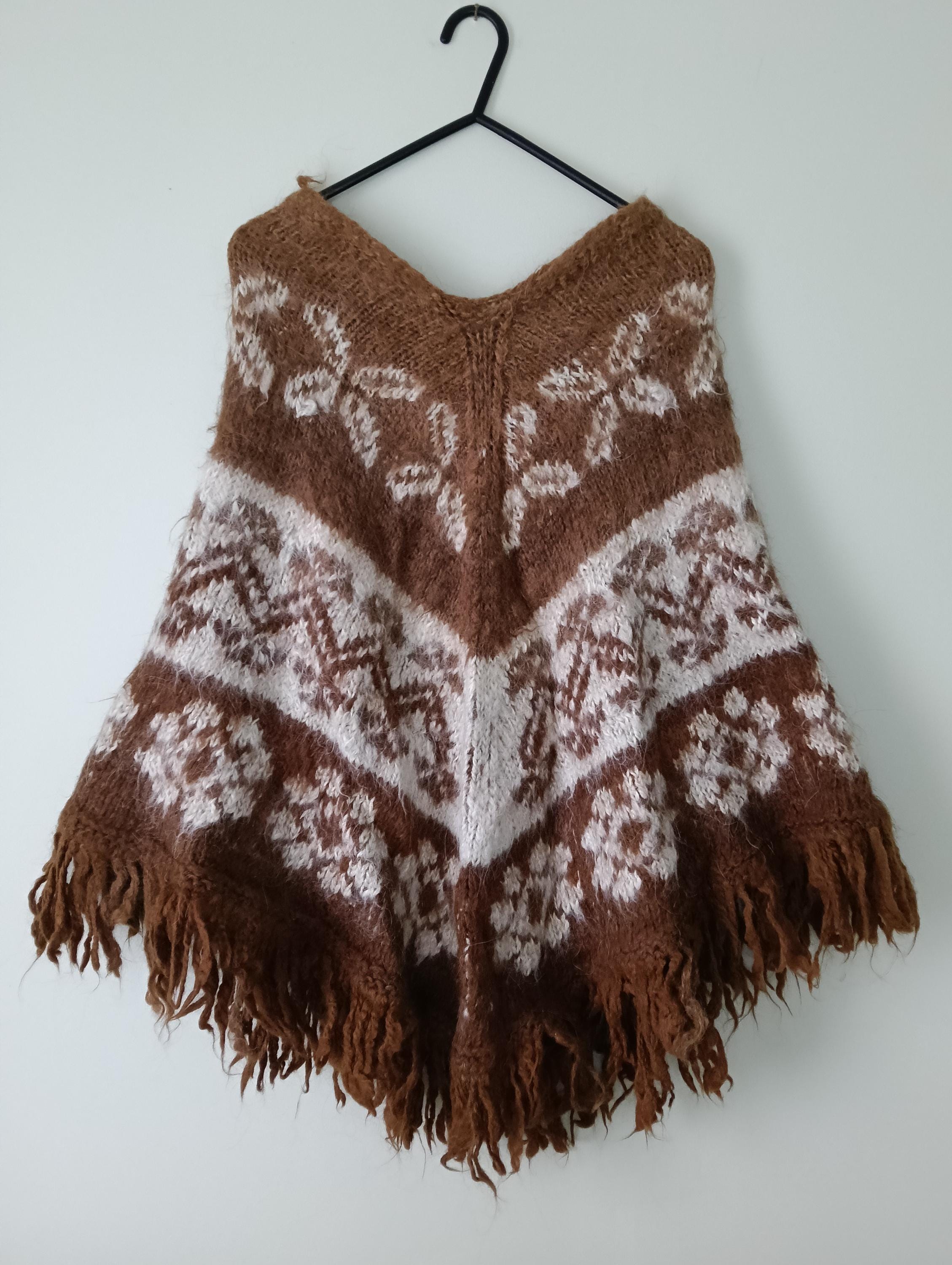 ジャケット・アウター Vintage 70s Peru alpaca poncho ジャケット・アウター Vintage 70s Peru alpaca poncho Vintage
