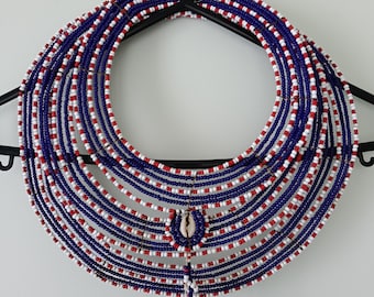 アフリカのマサイ族のビーズの首輪ネックレス マサイ族の首輪 - Etsy 日本