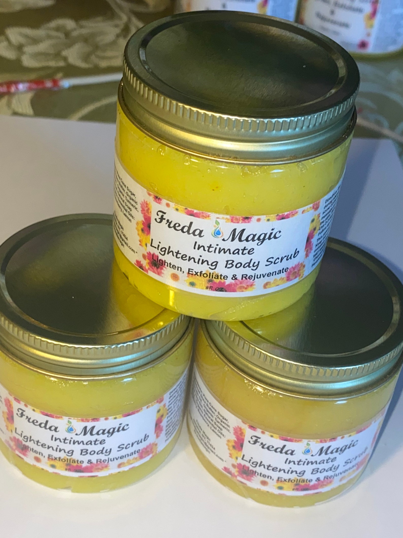 Yoni Lightening Scrub/ Lightening Sugar Scrub / Yoni Scrub / Etsy