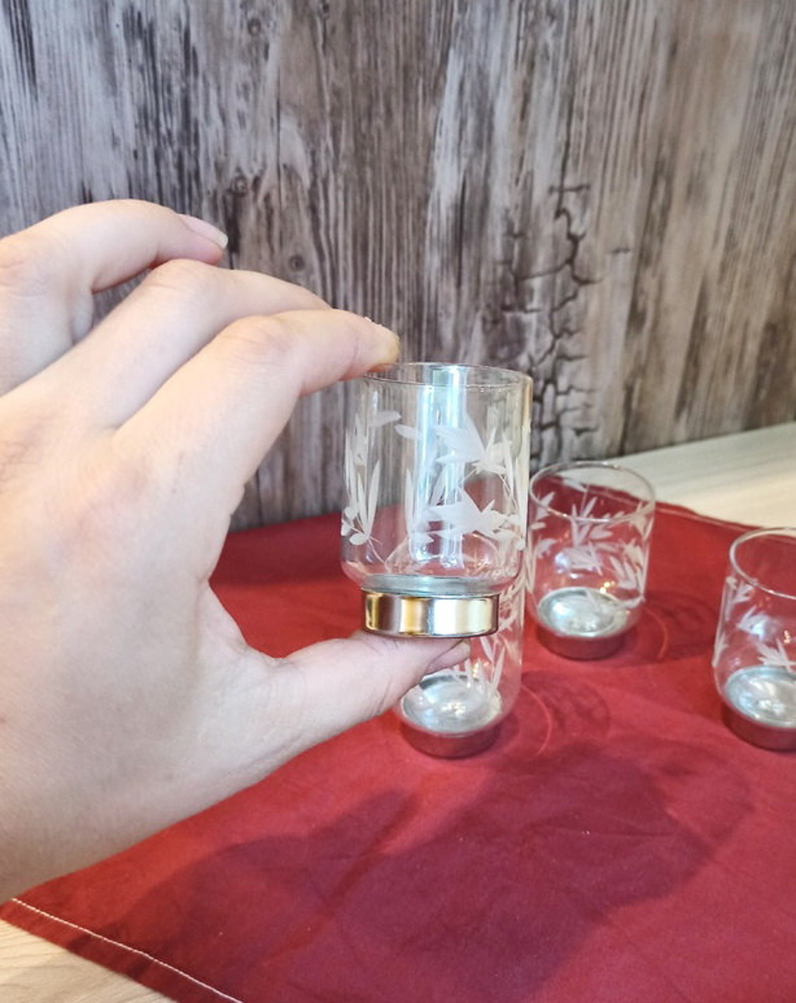 Vintage Russian Short Glasses. Soviet Vodka Shot Glass. Vodka Etsy