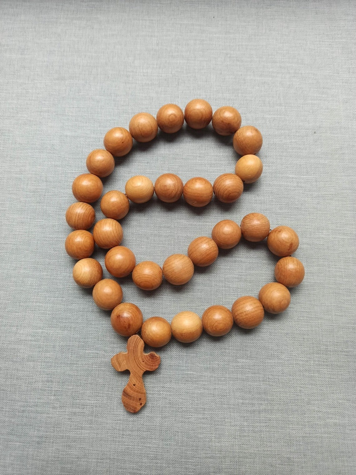 Vintage wooden rosary Catholic Rosary Handmade wood Rosary | Etsy