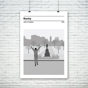 Rocky inspired minimalist movie poster/print - Sylvester Stallone | Talia Shire | Carl Weathers | Burt Young | Burgess Meredith