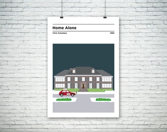 Home Alone inspired minimalist movie poster/print - Chris Columbus | Macaulay Culkin | Joe Pesci | Daniel Stern