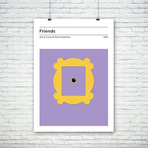 Friends inspired minimalist TV Show poster/print - Jennifer Aniston | Courteney Cox | Matt LeBlanc | David Schwimmer | Matthew Perry