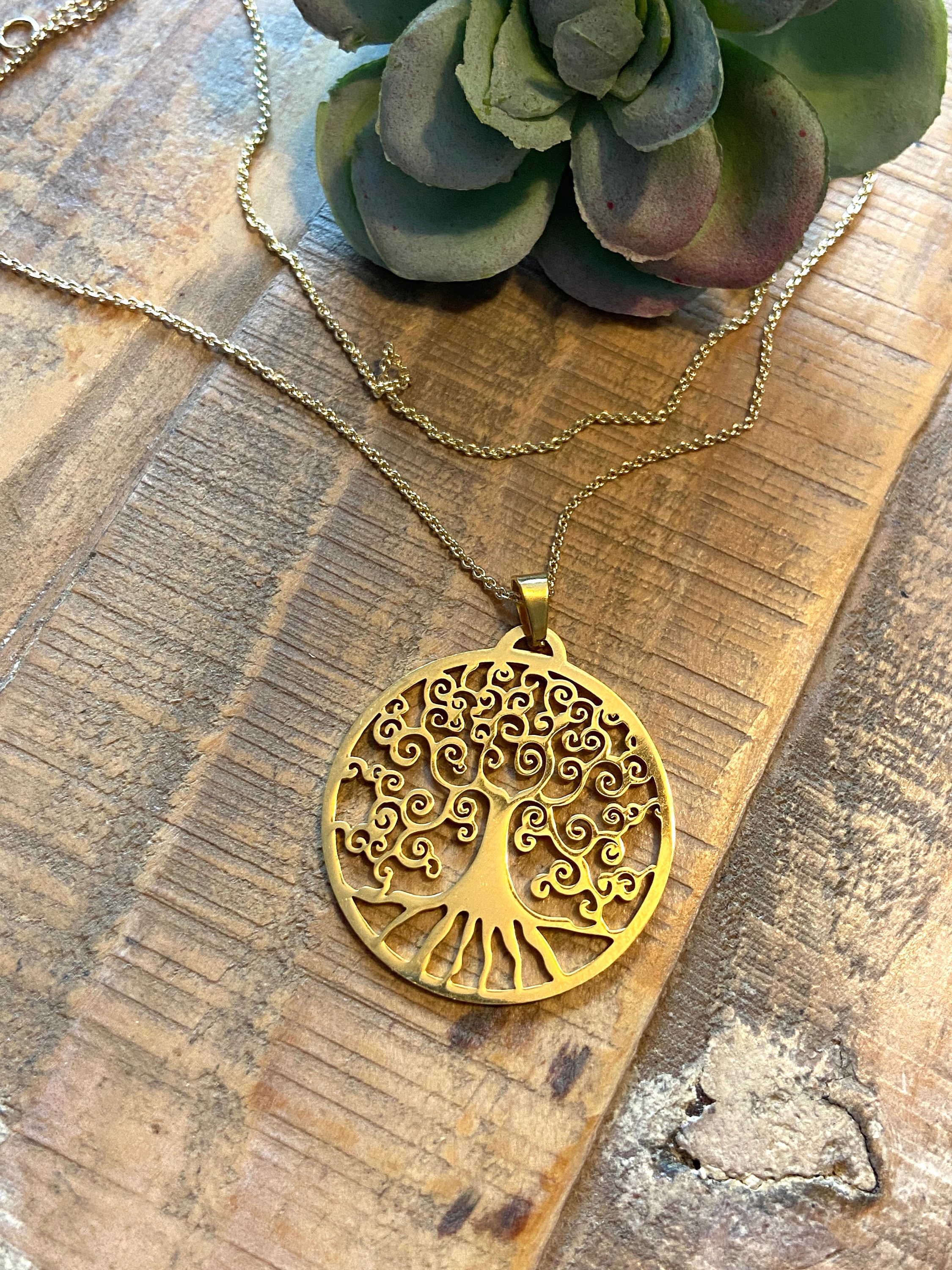 Tree Pendant Necklace / 16 17 18 adjustable Etsy