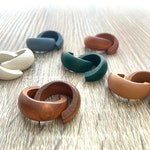 Wooden Hoop Earrings